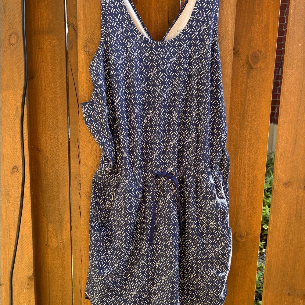 Patagonia Navy Geometric Mini Dress - Picture 2 of 7